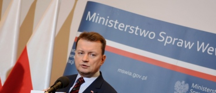 Minister Spraw Wewnętrznych i Administracji Mariusz Błaszczak