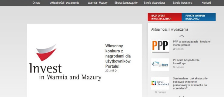 Już działa nowy portal inwestycyjny Warmii i Mazur