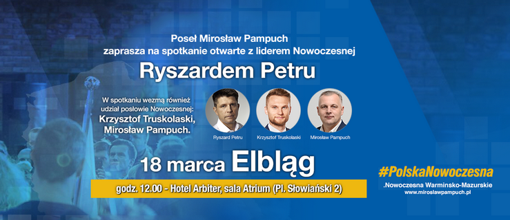 Ryszard Petru z wizytą w Elblągu
