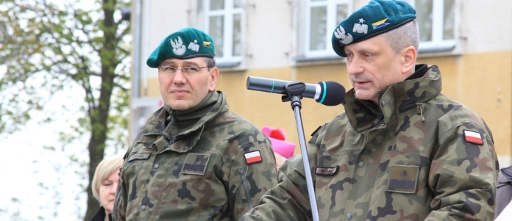 Powitanie gen. bryg. Krzysztofa Motackiego w Garnizonie Elbląg