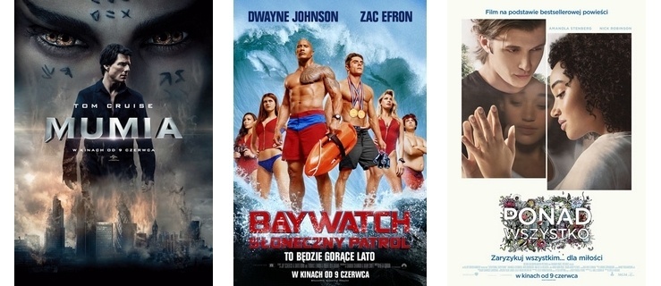 „Mumia”, „Baywatch. Słoneczny patrol” oraz „Ponad wszystko” premierowo w sieci Multikino!