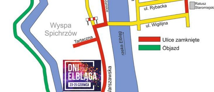 Dni Elbląga i Puchar Polski Nordic Walking – utrudnienia w ruchu