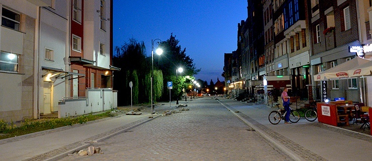 Nowe lampy na ul. Studziennej w Elblągu,