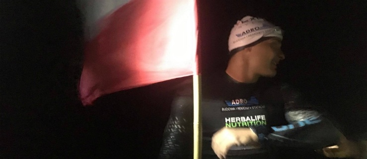 Elblążanin Sebastian Karaś pokonał wpław Bałtyk! Miał cel!