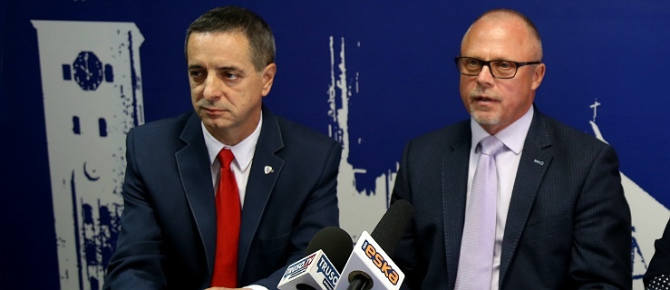 Senator Jerzy Wcisła i poseł Jacek Protas,