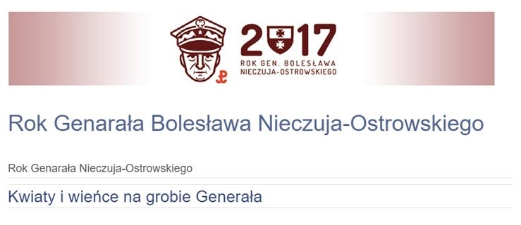 winieta strony poświęconej Bohaterowi