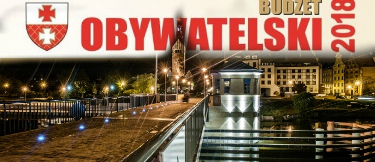 Widok na Stare Miasto w Elblągu od strony Mostu Wysokiego,