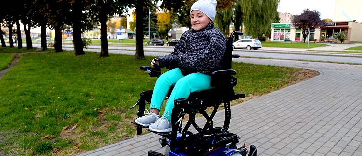 Patrycja Paź ma nowy wózek elektryczny,