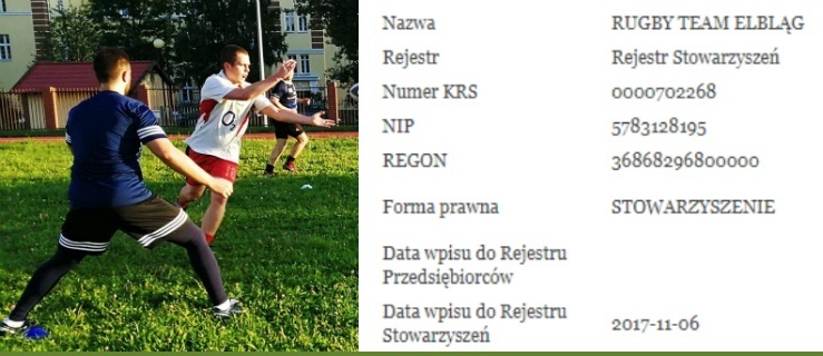 Rugby Team Elbląg zarejestrowane. Z nadzieją w przyszłość!