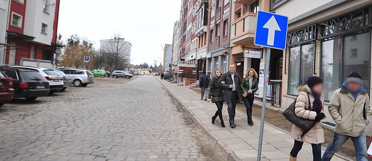 Rodzina Tusków na elbląskiej Starówce