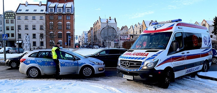 Potrącenie pieszej w centrum Elbląga (+ zdjęcia)