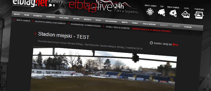 Kamera online na stadionie Olimpii już działa! Relacja na żywo!