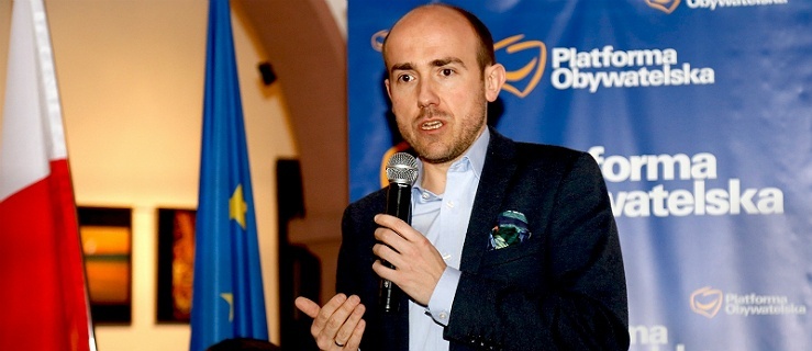 Wiceprzewodniczący PO dr Borys Budka na spotkaniu z elblążanami,