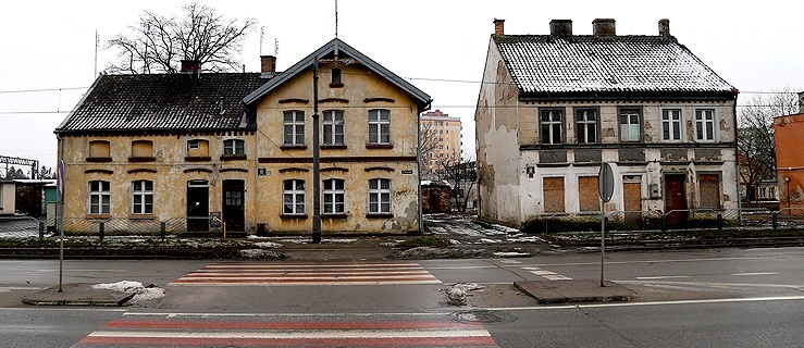 Budynki przeznaczone do rozbiórki przy Alei Grunwaldzkiej,