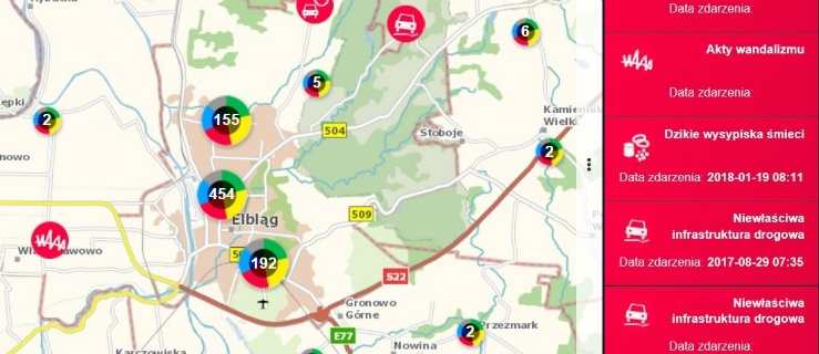 Elbląg. Dziury w jezdni i fatalne parkowanie najbardziej denerwuje kierowców 