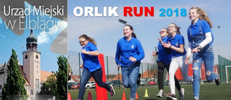 Eliminacje Rodzinnych Biegów Osiedlowych Orlik Run 2018. Organizatorem SP nr 16 w Elblągu 