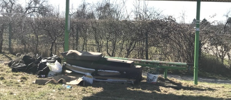 Elbląg. Dzikie wysypiska śmieci w okolicy działek 