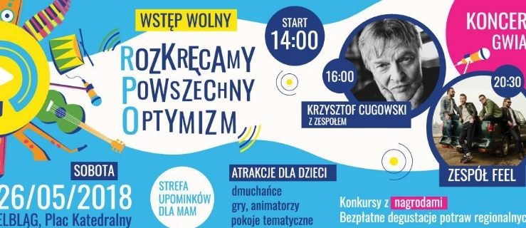 Elbląg. Feel i Cugowski wystąpią na placu przed katedrą już dzisiaj, 26 maja 