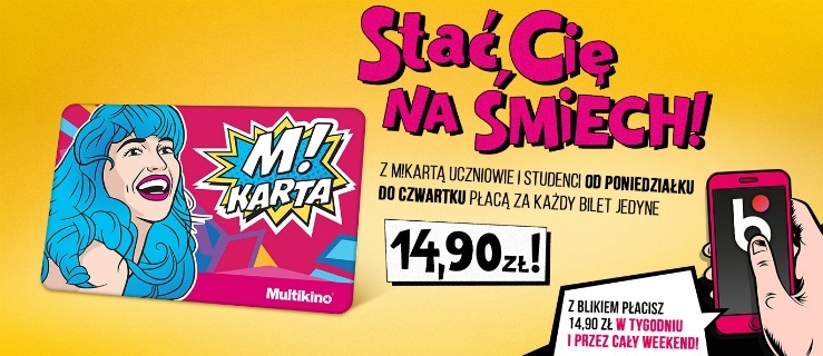 M!Karta. Multikino z ofertą  dla uczniów i studentów