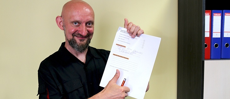 Elbląski dziennikarz Krzysztof Jaworski z redkacji Eska Elbląg,
