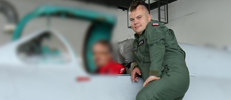 porucznik Krzysztof S. – pilot MIG-29, który rozbił się zaledwie kilkaset metrów od wsi Sakówko pod Pasłękiem,