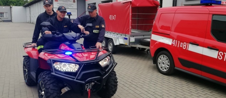 Quad dla braniewskich strażaków. Niebawem także w Elblągu 