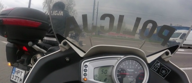  Elbląg: Jechał motocyklem… 80 plus. Zatrzymano mu prawo jazdy