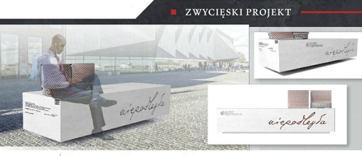 Ławka Niepodległości – nagrodzony projekt autorstwa Marty Rosiak,