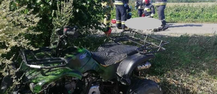 Braniewo. Nastolatek jazdę quadem przypłacił...
