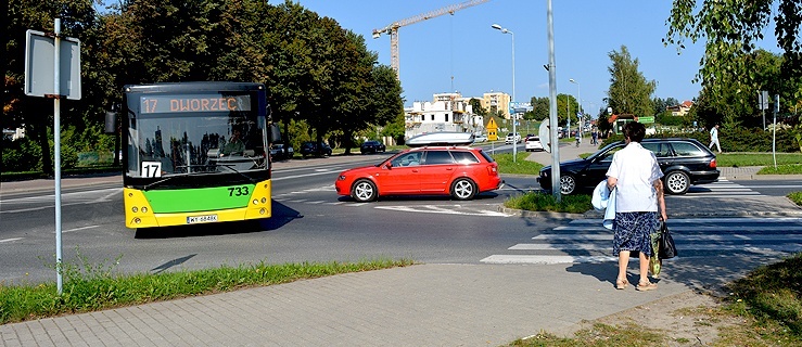 Skrzyżowanie ul. Królewieckiej i Kościuszki w Elblągu,