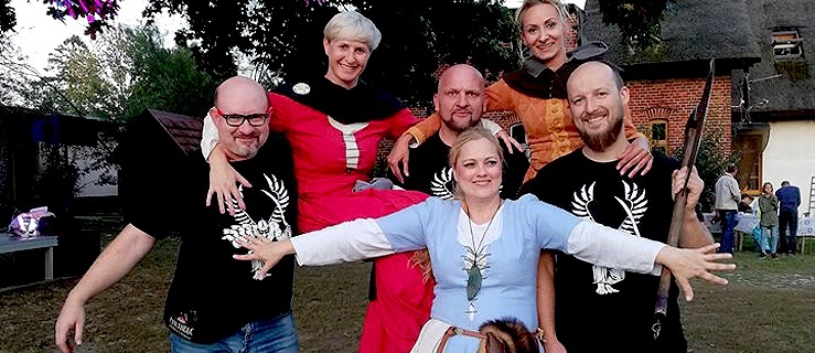 Członkowie Elbląskiego Bractwa Historycznego na Pikniku Historycznym w Boleszynie,
