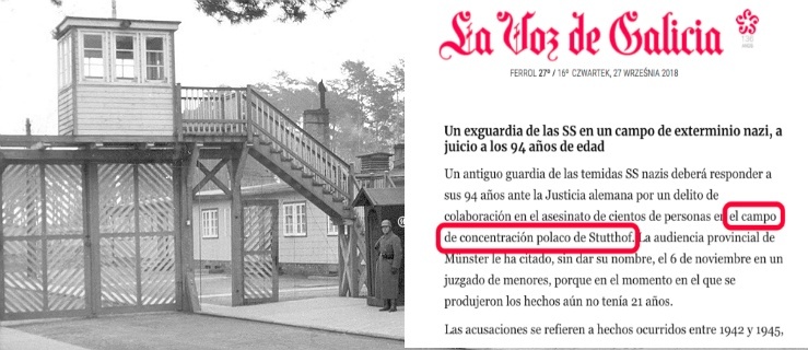  Hiszpańska gazeta: concentración polaco de Stutthof. Jest protest 