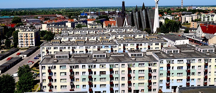 Bloki mieszkalne należące do SM Sielanka w Elblągu