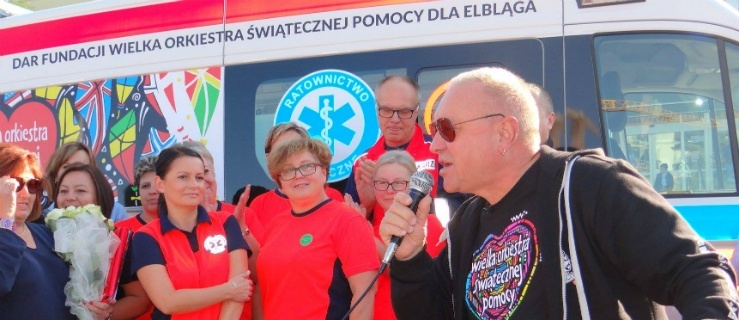 Karetka  od Wielkiej Orkiestry Świątecznej Pomocy już w Elblągu 