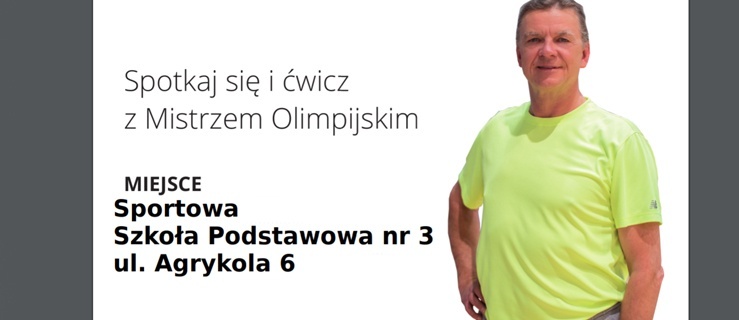 Spotkanie z mistrzem olimpijskim Jackiem Wszołą w szkole sportowej w Elblągu