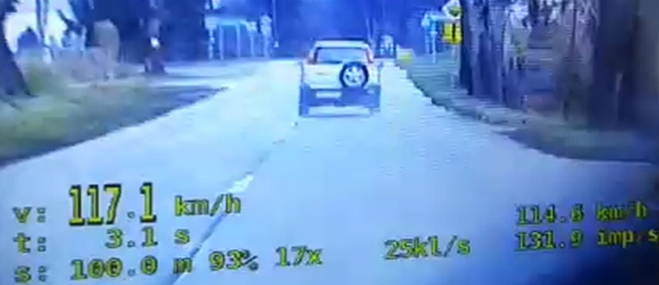Elbląg: Jechała 117 km/h, „zarobiła” 25 punktów karnych i nie tylko 