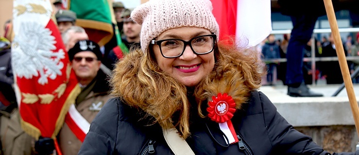 Mira Stankiewicz podczas Narodowego Święta Niepodległości (2018 r.)