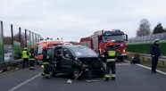 „Siódemka” zablokowana. Dwie osoby poszkodowane w wypadku