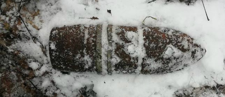 Znaleziono pociski artyleryjskie z czasów II wojny światowej 