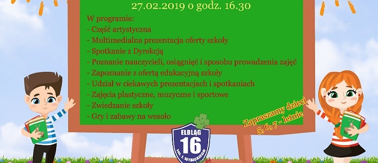 Dzień otwarty w SP nr 16 w Elblągu