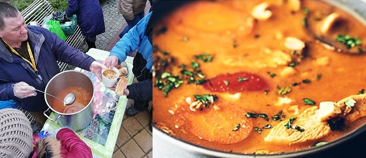Nakarmili bezdomnych i ubogich pyszną zupą curry