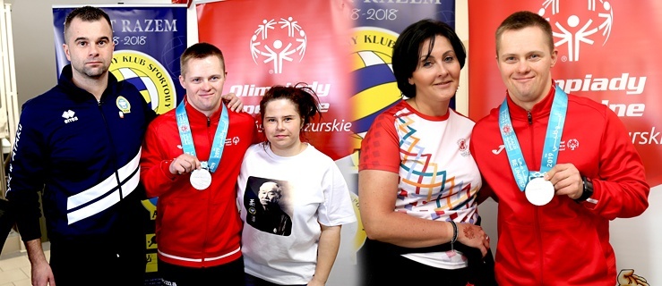 Zdjęcie po lewej stronie – od lewej: Michał Dąbrowski, Marcin Liszcz i Paulina Dąbrowska; zdjęcie po prawej stronie: Joanna Cesarska i Marcin Liszcz