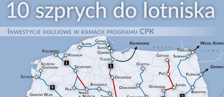 Elbląga nie ma w programie budowy nowych sieci kolejowych