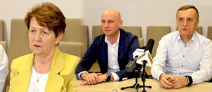 Od lewej: dr Wiesława Pokropska, Marek Kucharczyk z MOSiR -u oraz Tadeusz Sznaza ze Stowarzyszenia El Aktywni