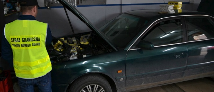 Braniewo. Kontrabanda w audi i fałszywe tablice rejestracyjne 
