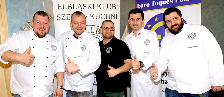 Obecny skład zarządu Elbląskiego Klubu Szefów Kuchni – od lewej: Bartosz Majchrzak (prezes), Szymon Słomkowski, Remigiusz Jasiński, Wojciech Rabiega, Michał Denesiuk