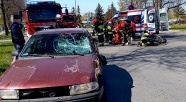 Wypadek na skrzyżowaniu al. Odrodzenia i ul. Szarych Szeregów