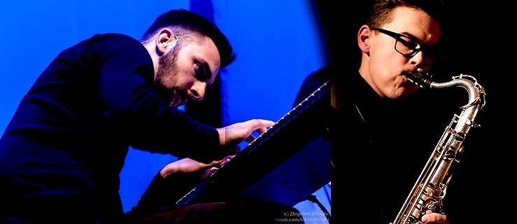 Jan Jarecki (pianino) i Zbigniew Kowalik (saksofon tenorowy)