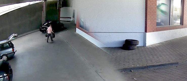 Podrzucił opony pod samym okiem kamery