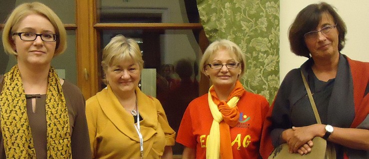Od lewej Agnieszka Kozłowska Rajewicz, Elżbieta Gelert, Jadwiga Król i Irena Wóycicka